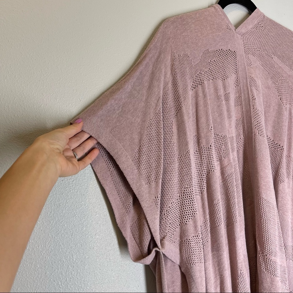 Lululemon Find Your Light Wrap Sweater Heathered Vintage Mauve Pink One Size - Picture 7 of 11